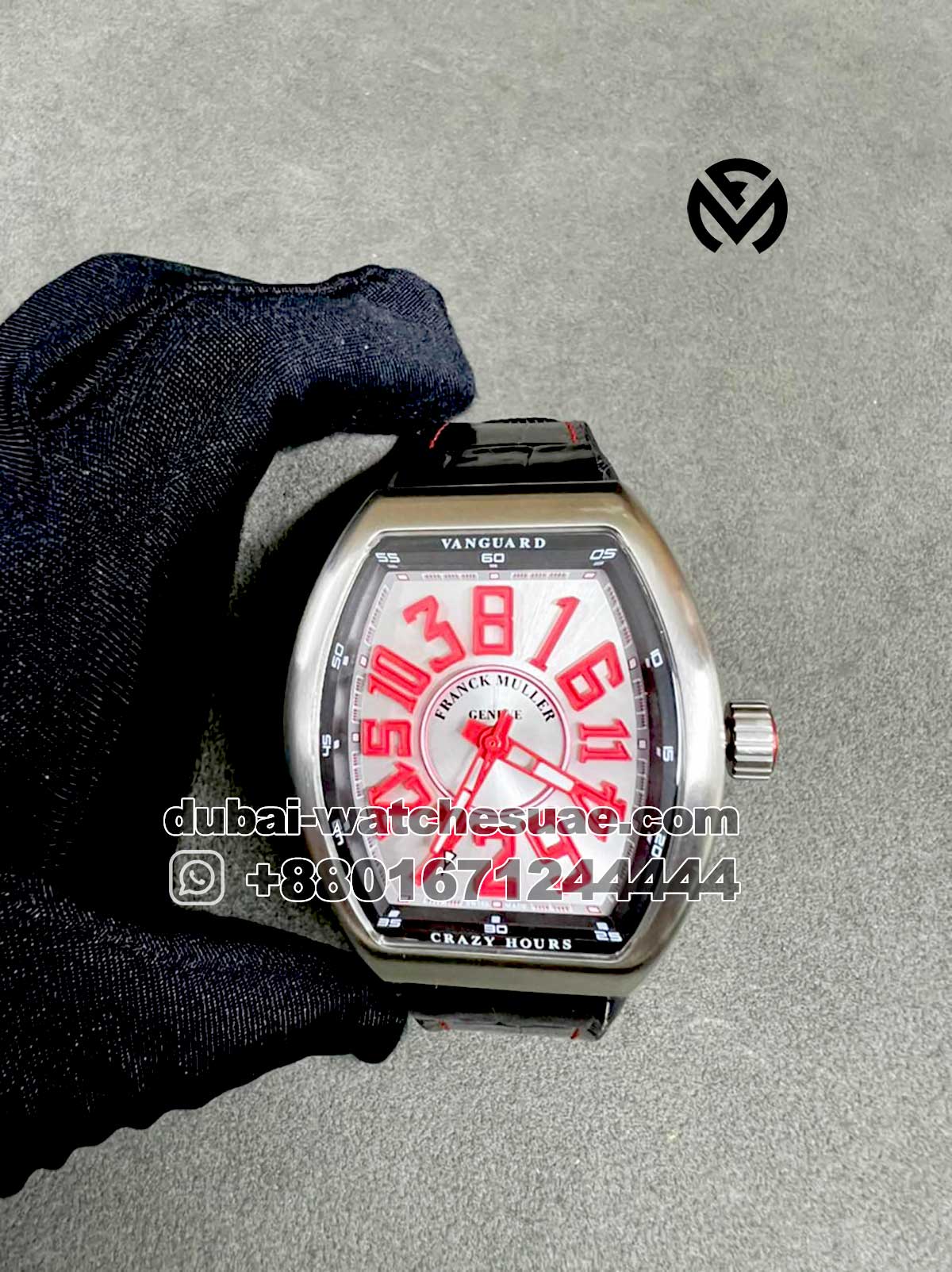 Franck Muller Vanguard Crazy hours Red Replica Watches in Kuwait