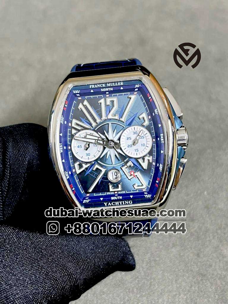 Franck Muller Vanguard Blue Replica Watches in Kuwait