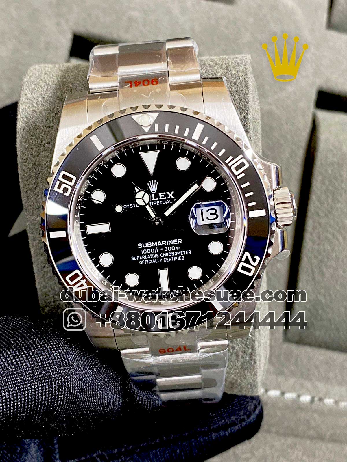 Rolex Submariner Replica Super Clone stainless steel black