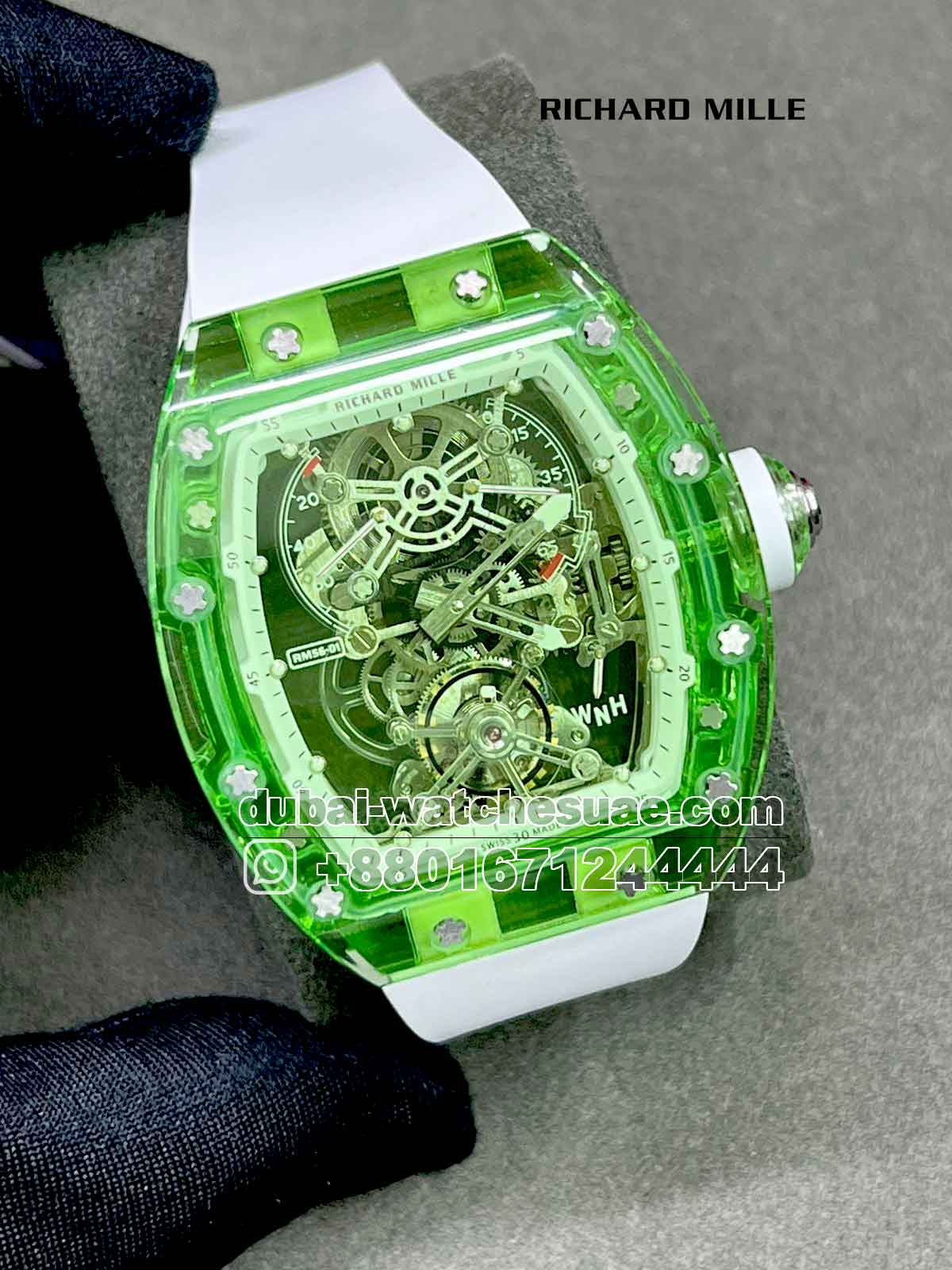 Richard mille 2025 watch green