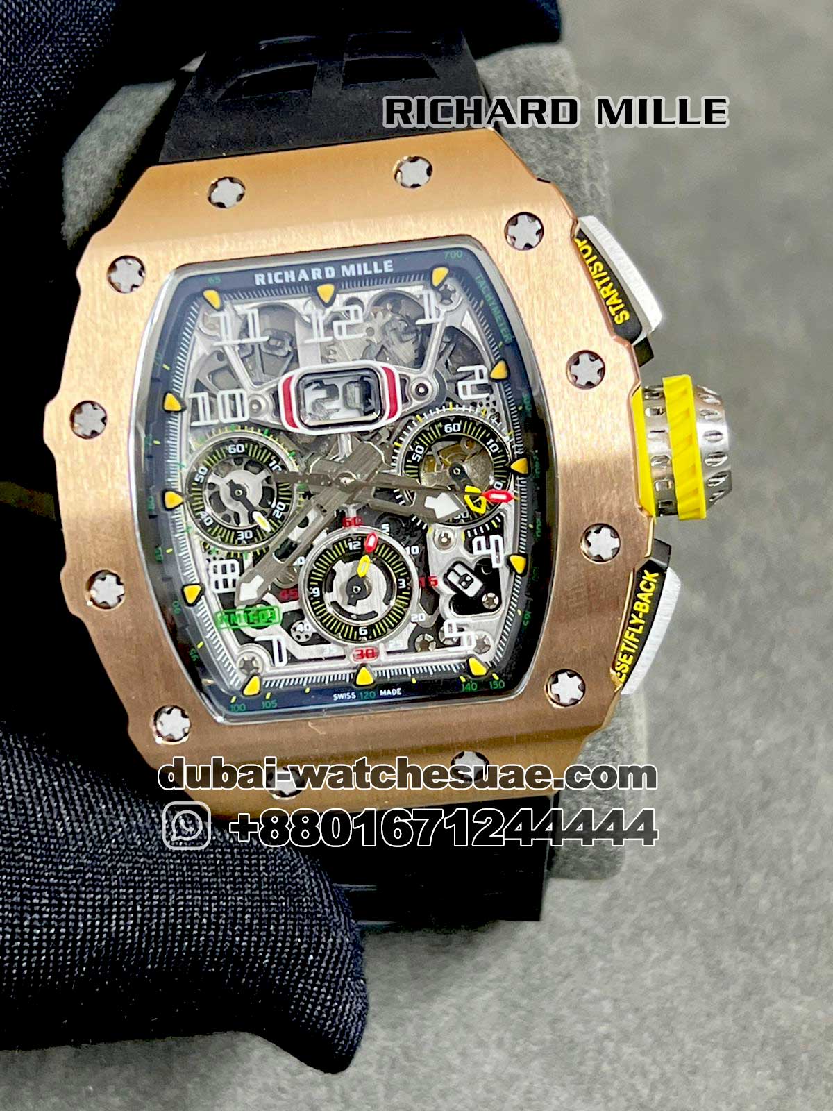 Richard Mille RM 11 03 Black Replica Watches in Kuwait