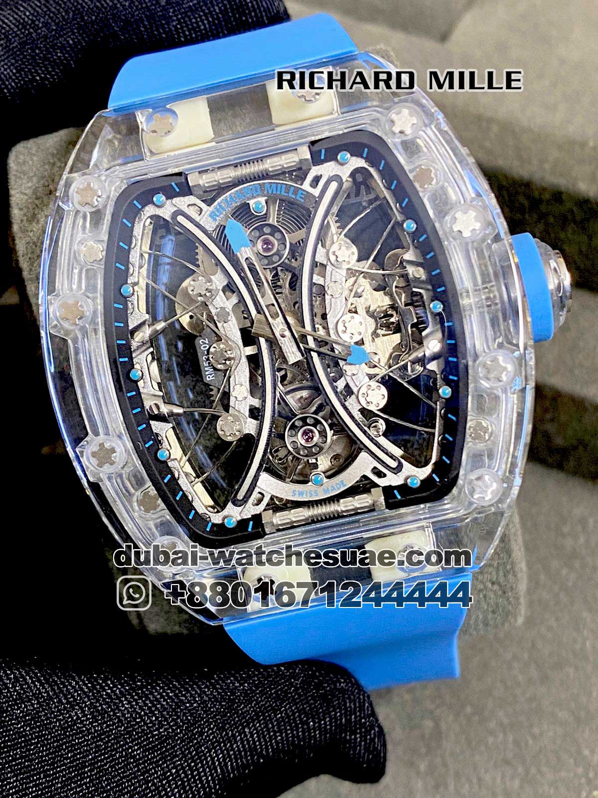 Richard Mille RM 53 02 Tourbillon Sapphire Replica Watches in Kuwait