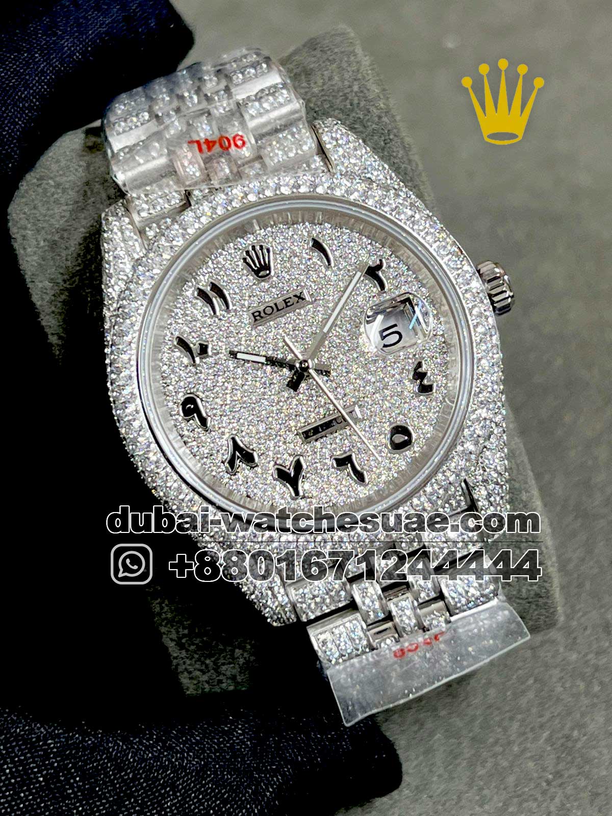 Rolex datejust 41 iced out 2024 arabic